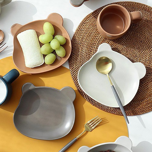 곰돌이 어린이 테디 접시