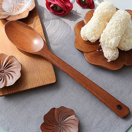 나무 옻칠 볶음스푼 대