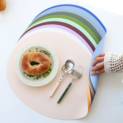 마리포사 실리콘 식탁 테이블매트 조약돌 양면