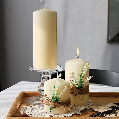 원기둥 양초 대